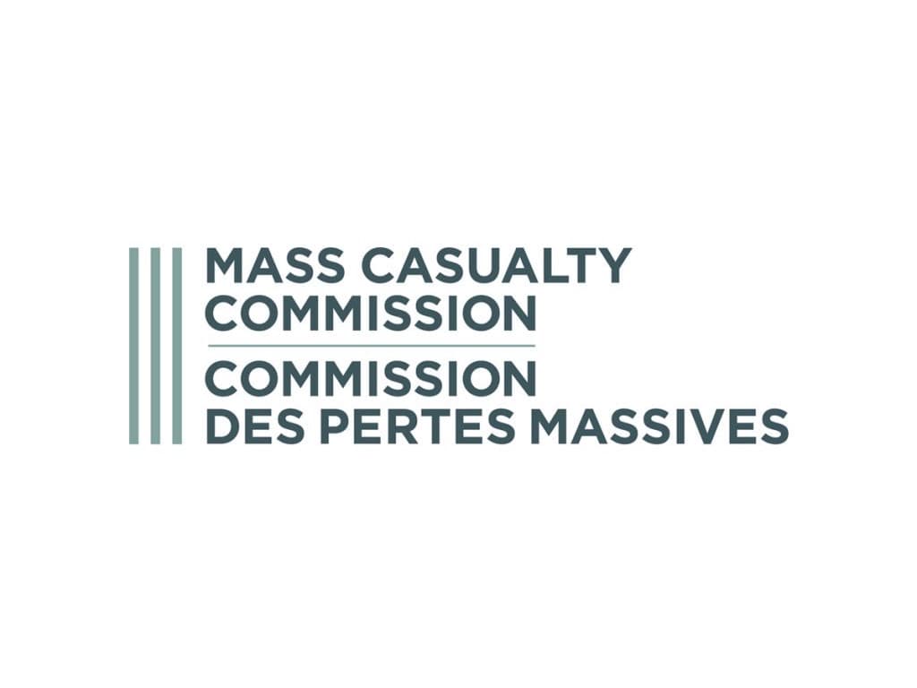 The bilingual wordmark of the Mass Casualty Commission