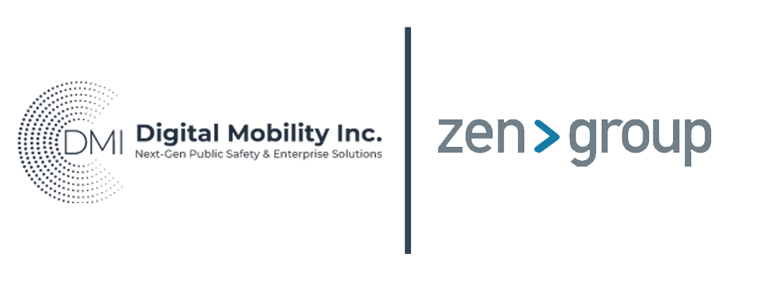 The Digital Mobility Inc. logo beside the Zen Group logo