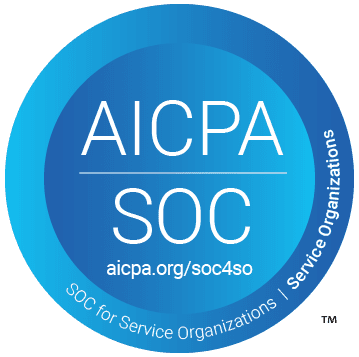 The AICPA SOC for Service Organizations certification badge